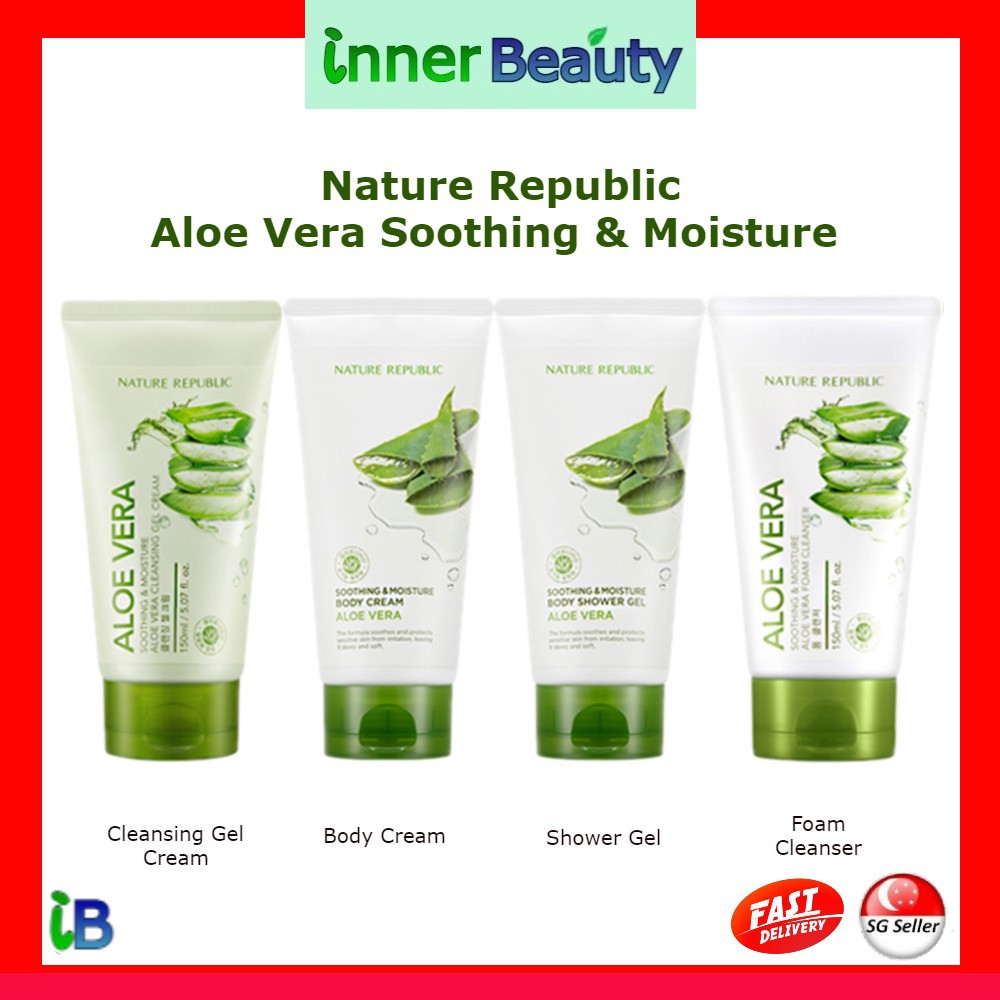 [Nature Republic] Soothing & Moisture Aloe Vera Foam Cleanser/Shower