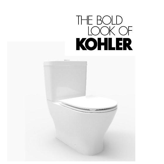 KOHLER Reach Up Two Piece Toilet Bowl With Slim Seat (LATEST MODEL