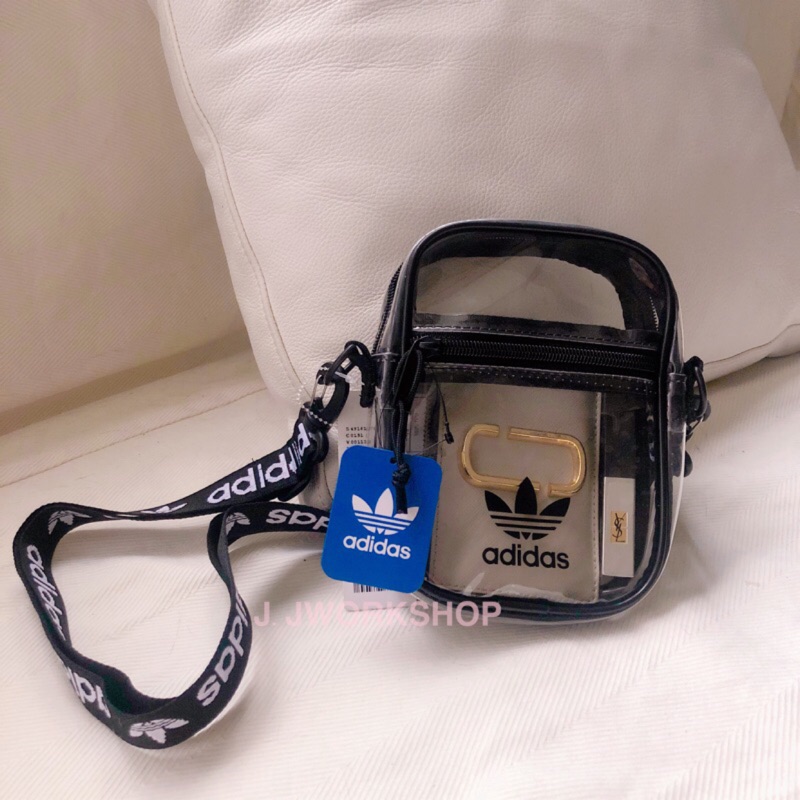 adidas transparent sling bag