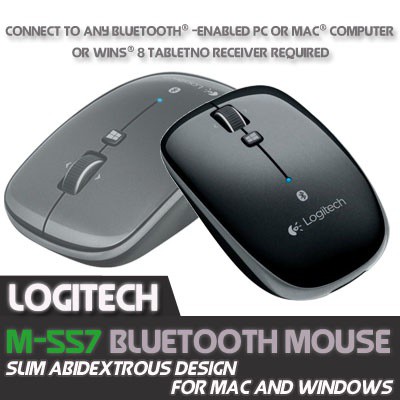 Logitech Bluetooth Mouse M557 For Windows 8 Tablets Pc And Mac Shopee Singapore