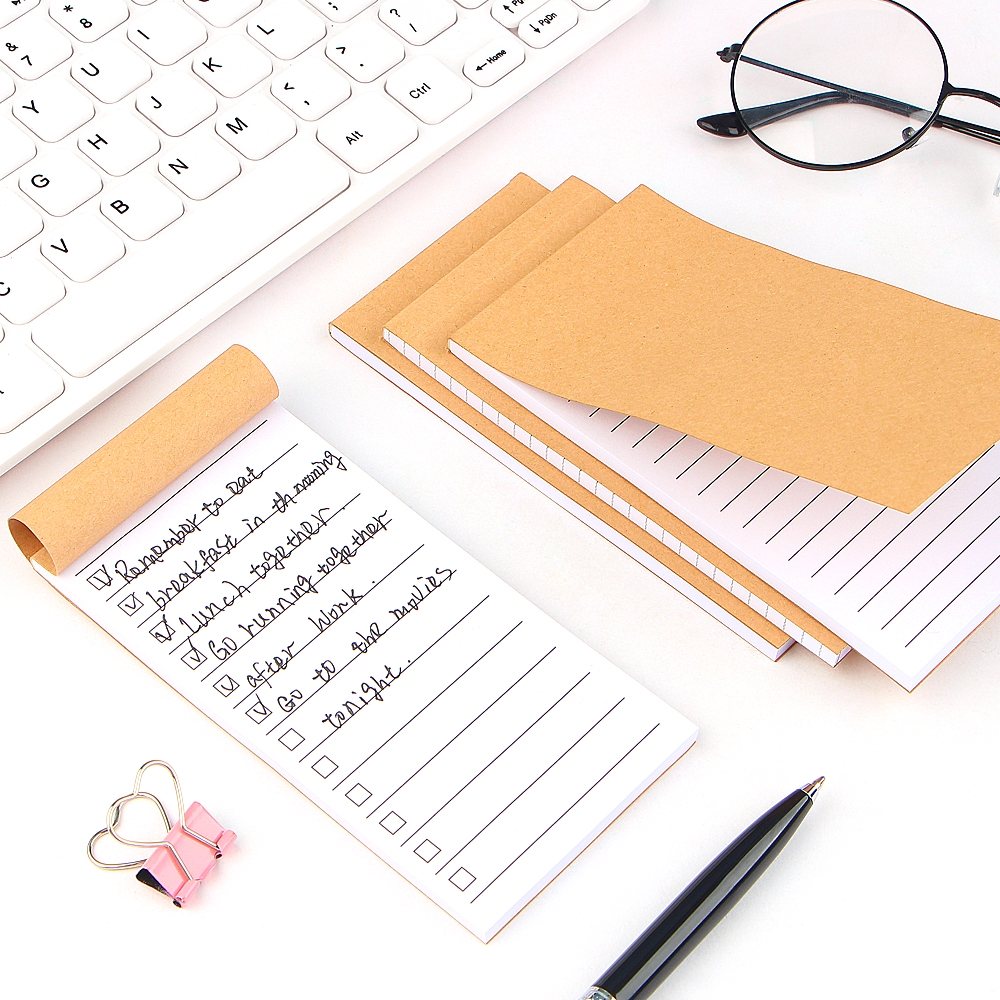 Pocket Kraft Paper Memo Pad Notepad Stationery Scrapbooking Memo Notes To Do List Tear Checklist Note Pad Shopee Singapore