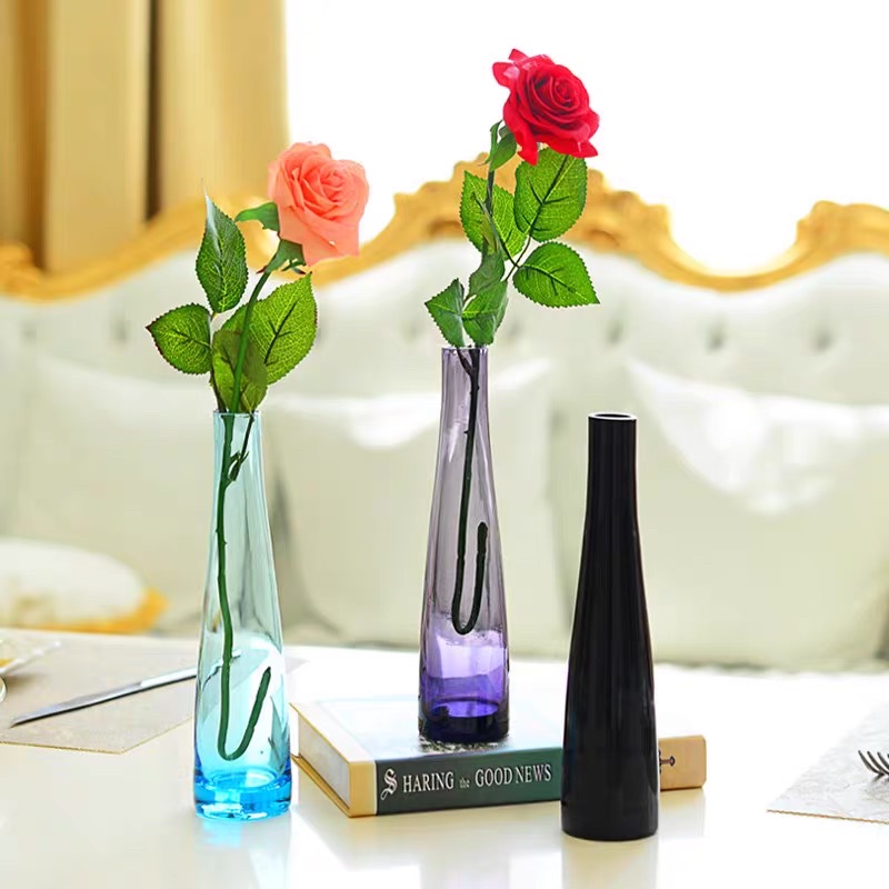 [SINGAPORE STOCK] Creative Bottle Glass Vase for Deco and Display