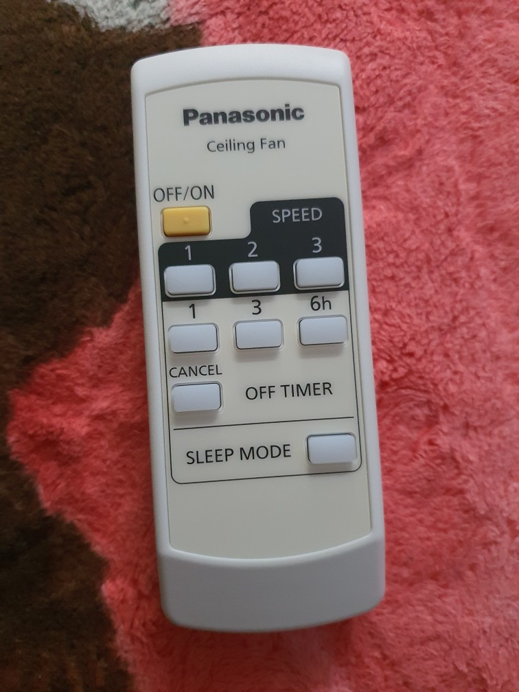 Panasonic Ceiling Fan Remote Control Original | Shopee Singapore