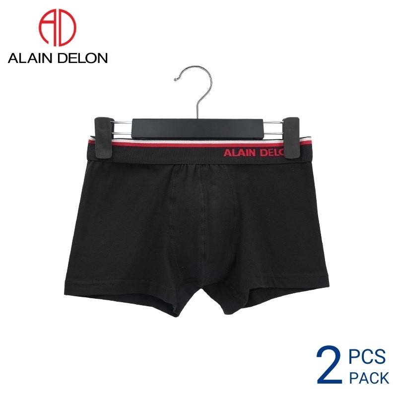 Shop Malaysia Alain Delon Men Underwear Trunk Ad8213 2 Pcs Pack Shopee Singapore