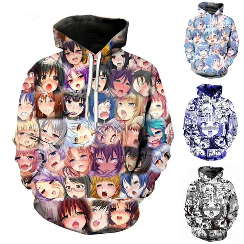 anime 3d hoodie