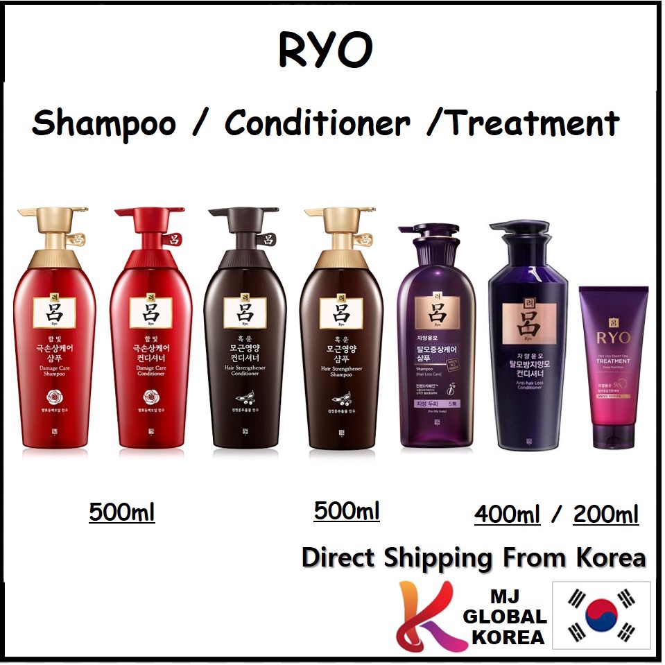 [RYO] Shampoo & Conditioner (Damage Care 500ml / Strengthener 500ml