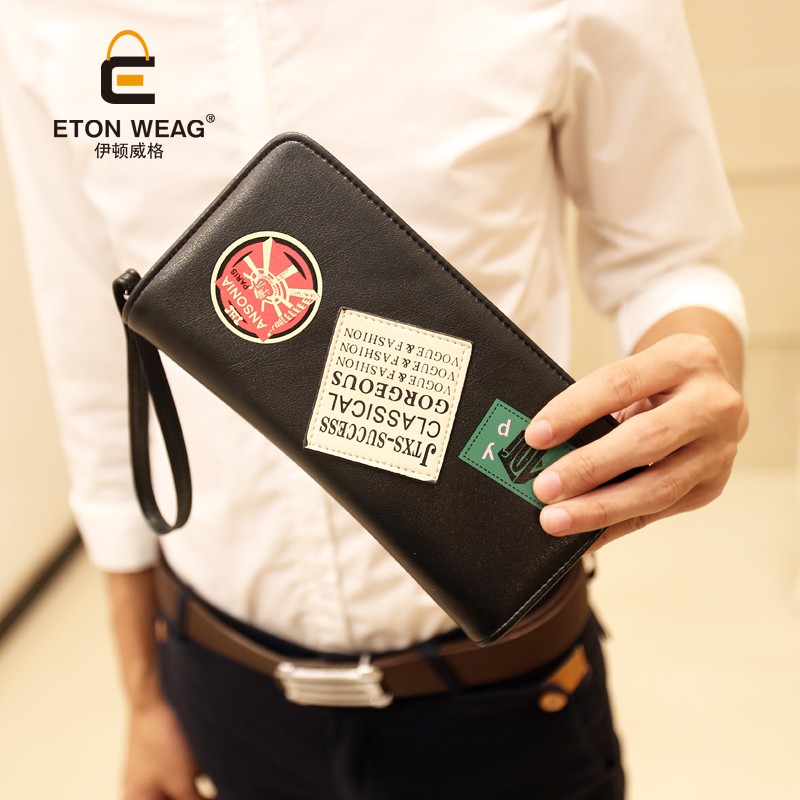 ZARA Trendy new Korean wallet Multi-function casual wallet Long wallet Multi-card fashion men&#39;s ...