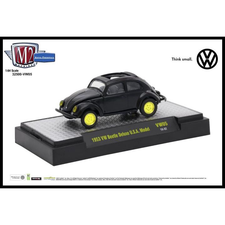 M2 Machines 1 64 Auto Thentics 1953 Vw Beetle Deluxe Usa Model Black Shopee Singapore