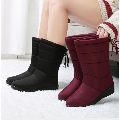 ladies slip on winter boots