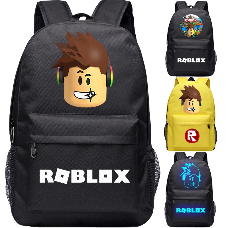 Cartoon Roblox Game Oxford Backpack Boys Girls School Bag Travel