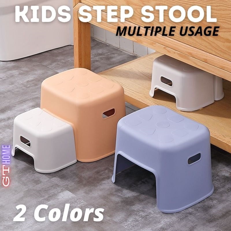 Kids Double Step Stool with Anti-Slip Design | Multiple Usage as Double or Single Step Stool