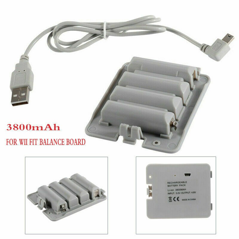 For Nintendo Wii Fit Battery And Data Cable Charging Wii Balance Board Rechargeable Battery Shopee Singapore