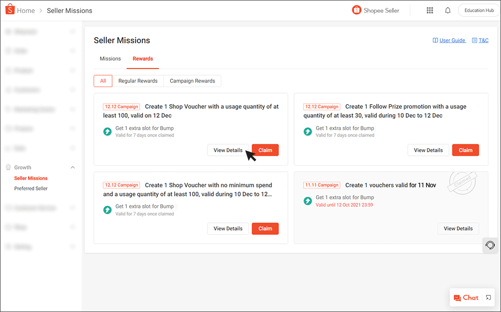 Campaign Missions rewards | MY Seller Education [Shopee]