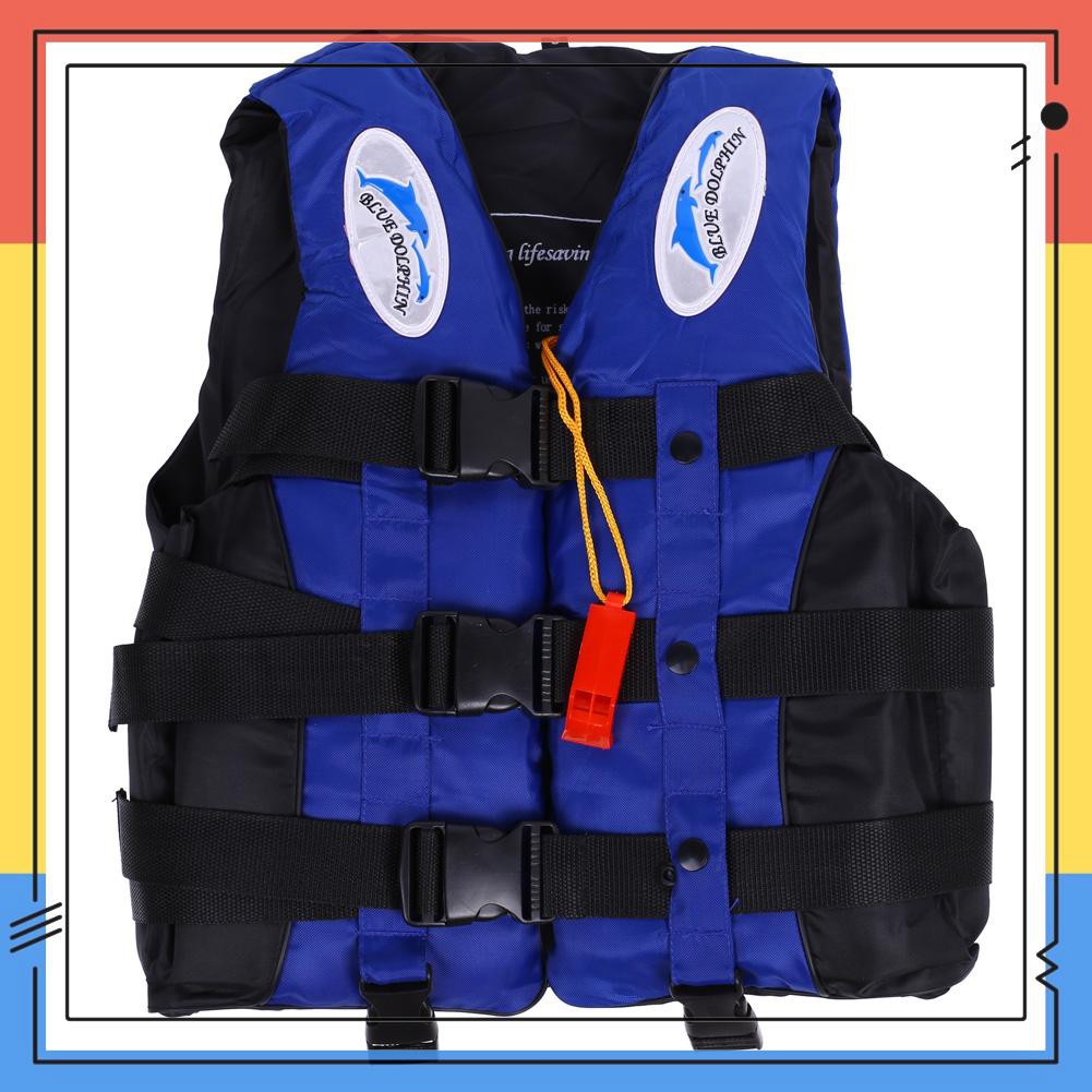 Universal Adult Life Jacket Polyester Swimming Boating Vest With