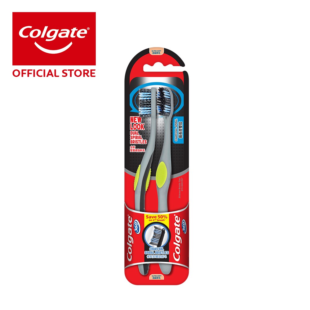 colgate 360 charcoal toothbrush replacement head