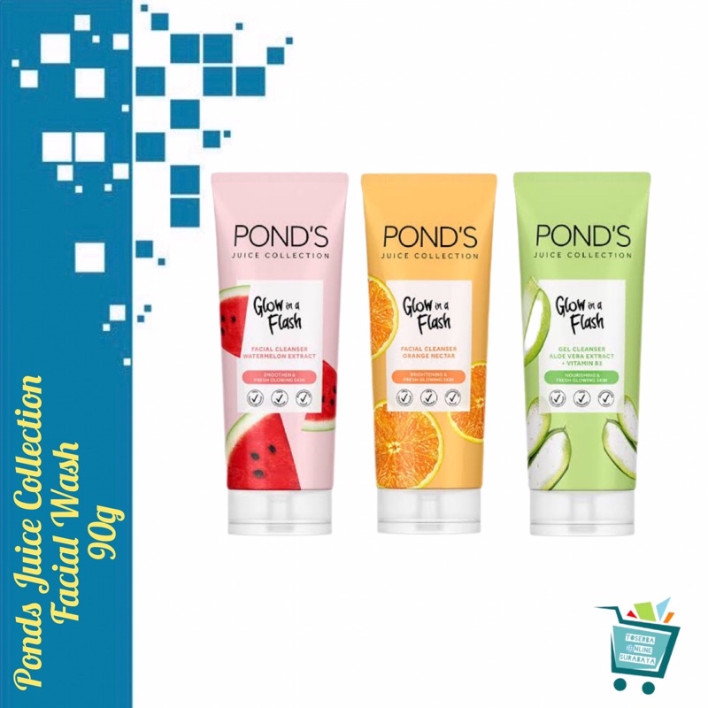 Ponds Juice Collection Facial Foam / Facial Wash 90g Watermelon Extract