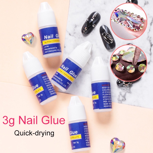 【1pc】Nail Glue Super Strong Adhesive for False Nails 3g Shopee Singapore