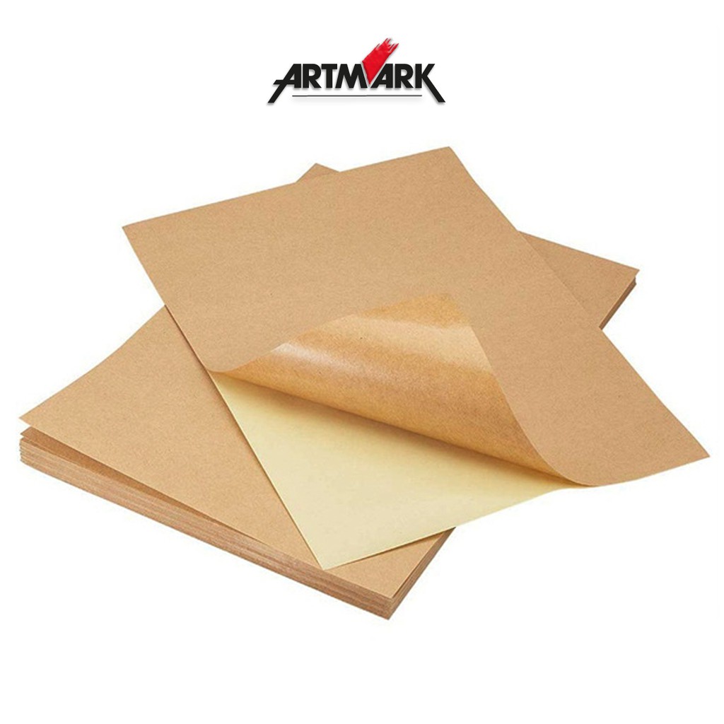 [10sheets] A4 Kraft Sticker Paper Shopee Singapore