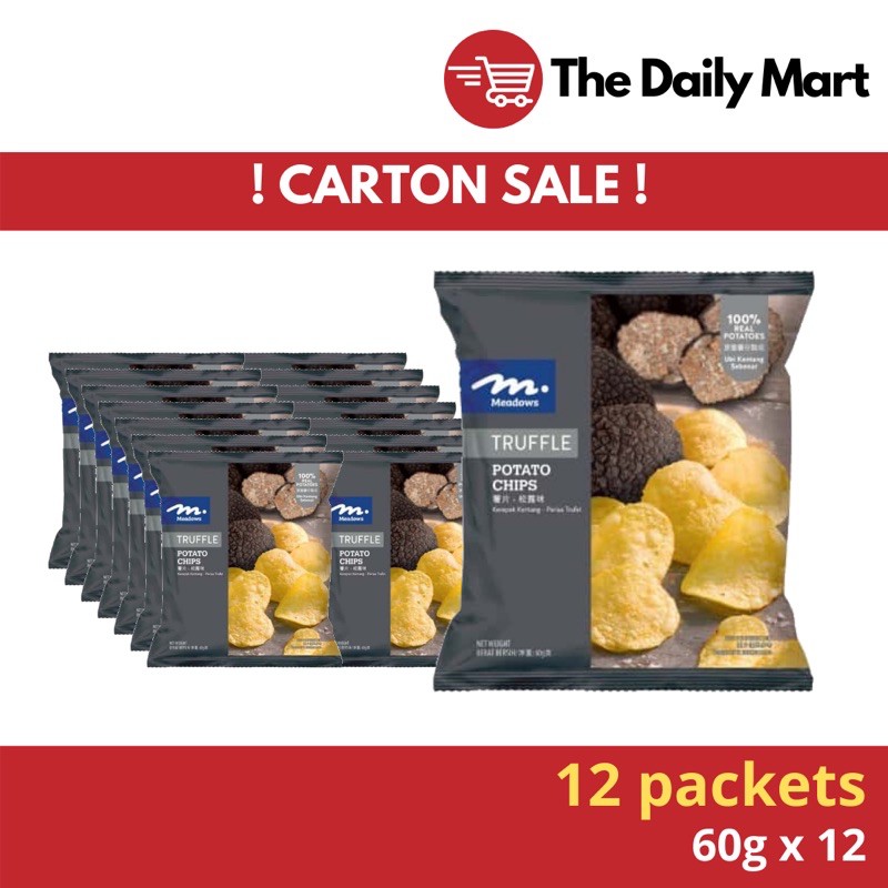12 packets of Truffle Potato Chips Meadows [1 carton] Shopee Singapore