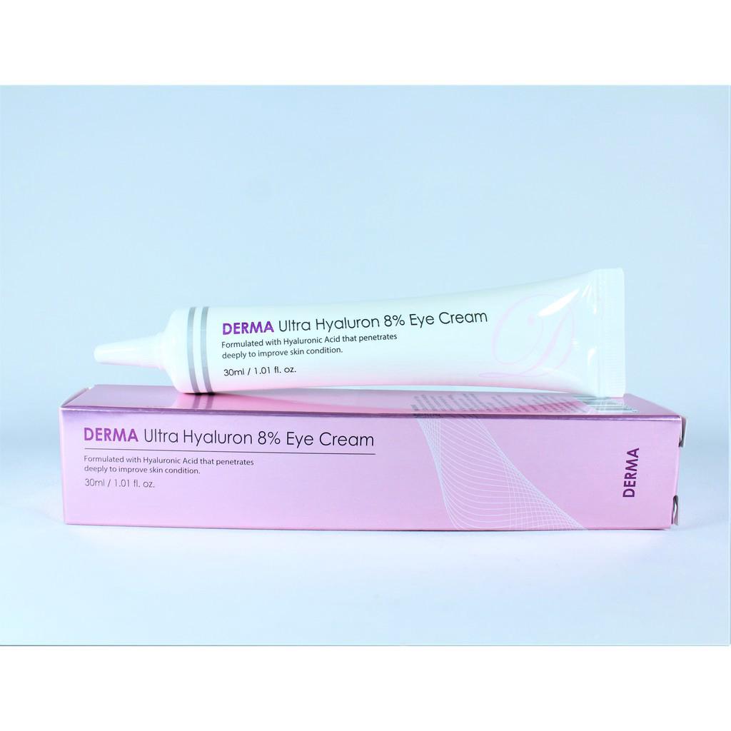 Derma Ultra Hyaluron 8% Eye Gel Hyluronic Acid Long lasting, protective under eye moisturizer Locks in moisture to deeply hydrate skin Hydrating 30ml