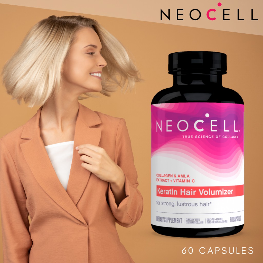 Neocell Keratin Hair Volumizer 60 capsules expiry2023/1 Shopee Singapore