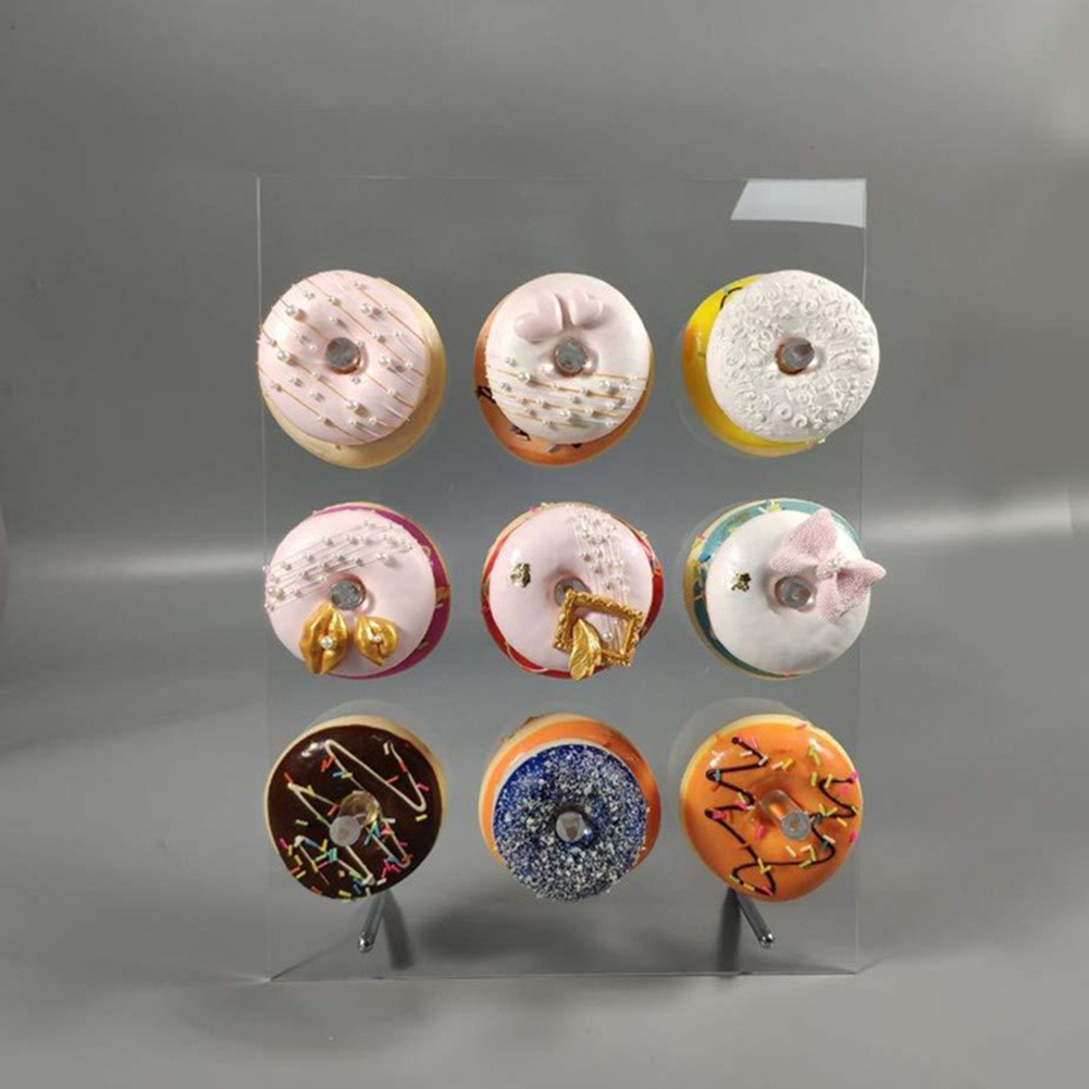 ○pd 9 Pillars Acrylic Donut Holder Stand Display Rack Wedding Birthday  Party Decor | Shopee Singapore