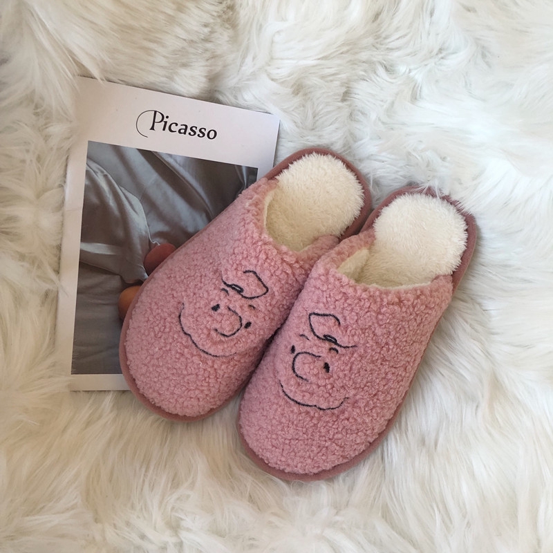 lamb fur slippers