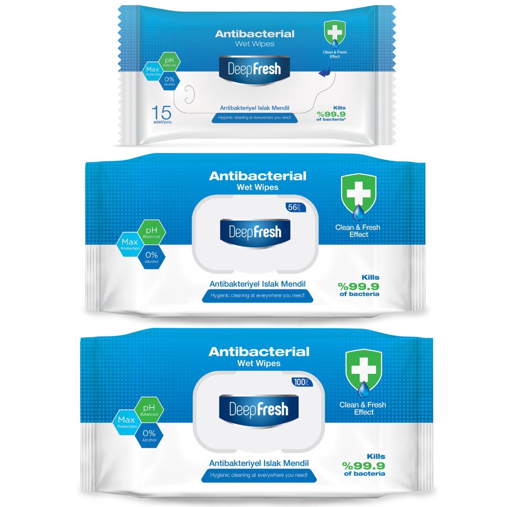 BUNDLE DEEP FRESH ANTIBACTERIAL WET WIPES BEAUTY LANGUAGE Shopee