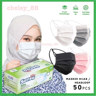 Sensa Plus 3ply Hijab Mask (50Pcs Contents)