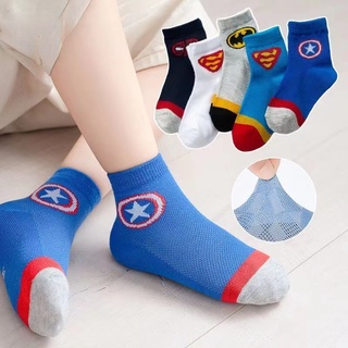 Children's sports socks Boy / girl cotton socks Superhero Batman Spider-Man Cartoon Children Socks Fashionable breathable cotton socks #0