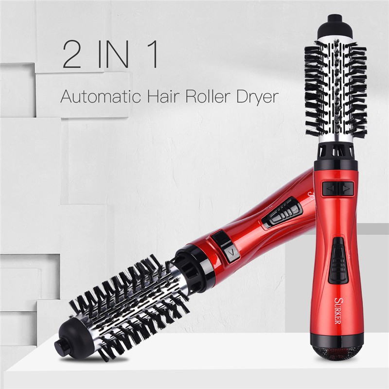 Hair Styling Dryer Automatic Rotating Hair Brush Roller Curling Hair Dryer  | Shopee Singapore