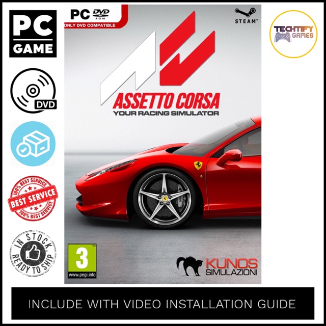 Pc Game Assetto Corsa Offline Dvd Shopee Singapore