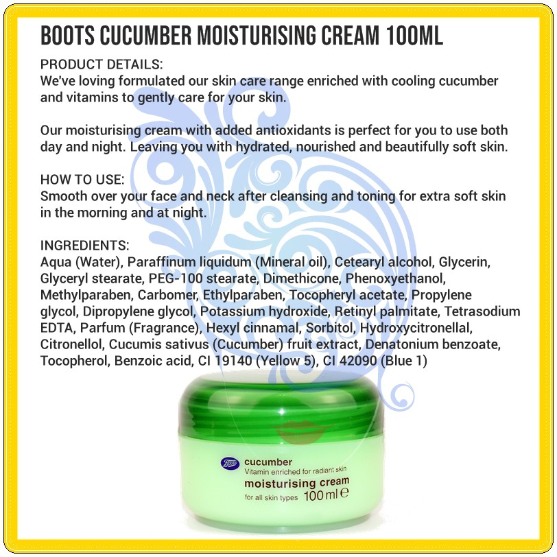 boots moisturising cream