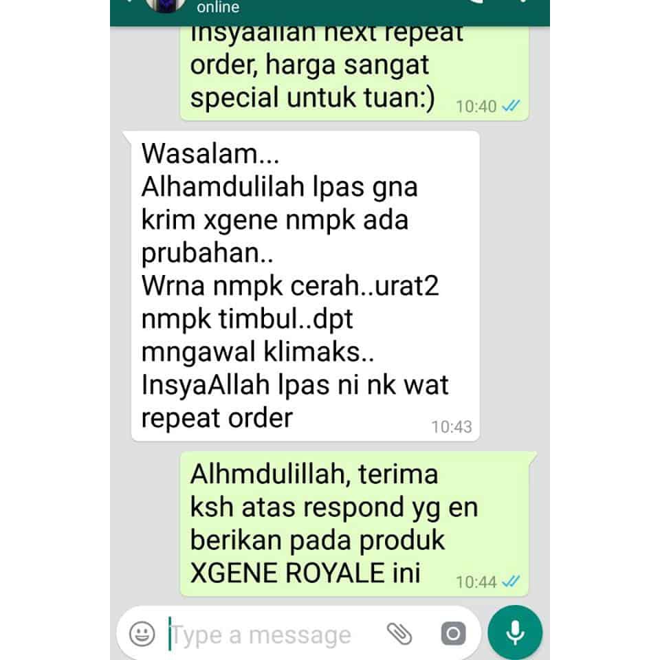 Shop Malaysia Xgene Royale Saintific Formulation Cream Shopee Singapore