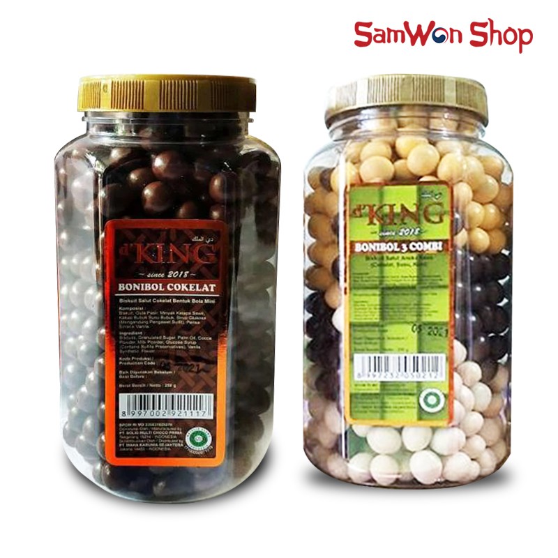 D King Bonibol Chocolate Salut Biscuits Mini Ball Shape 1 Jar 250 Gram Shopee Singapore