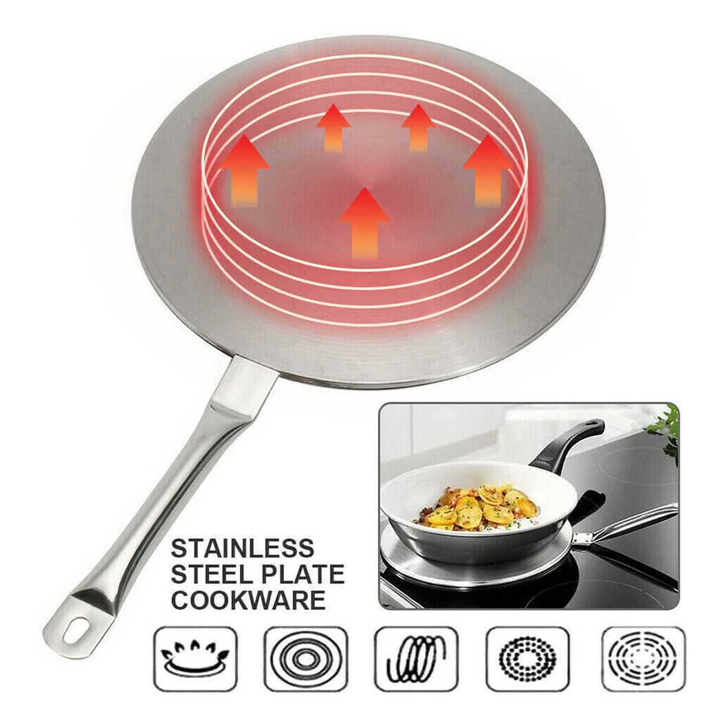 Induction Hob Converter Heat Diffuser Disc Adapter Plate Pot Frying Pan