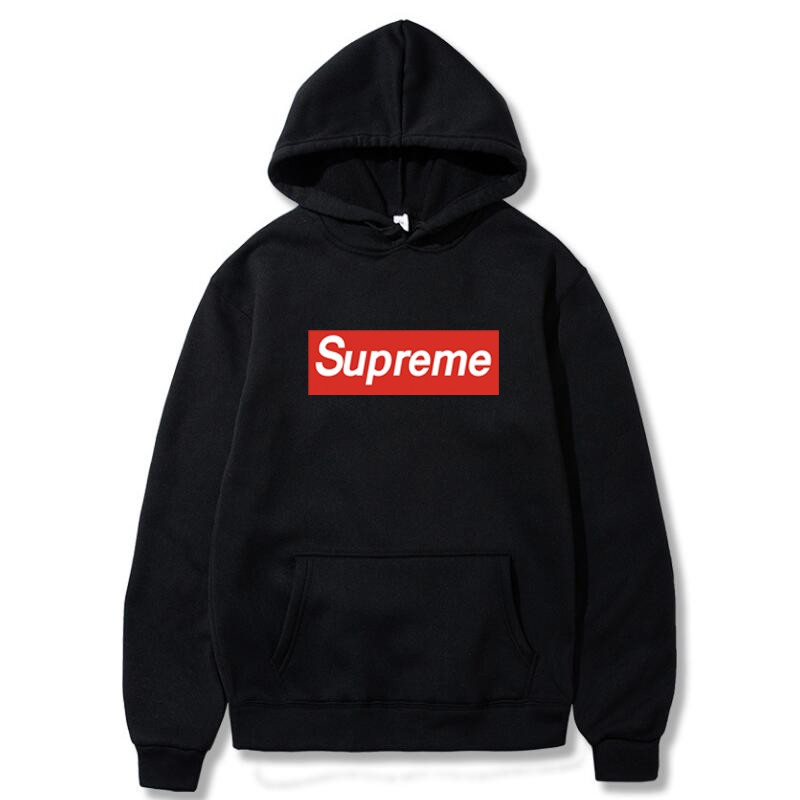 supreme hoodie sleeve logo