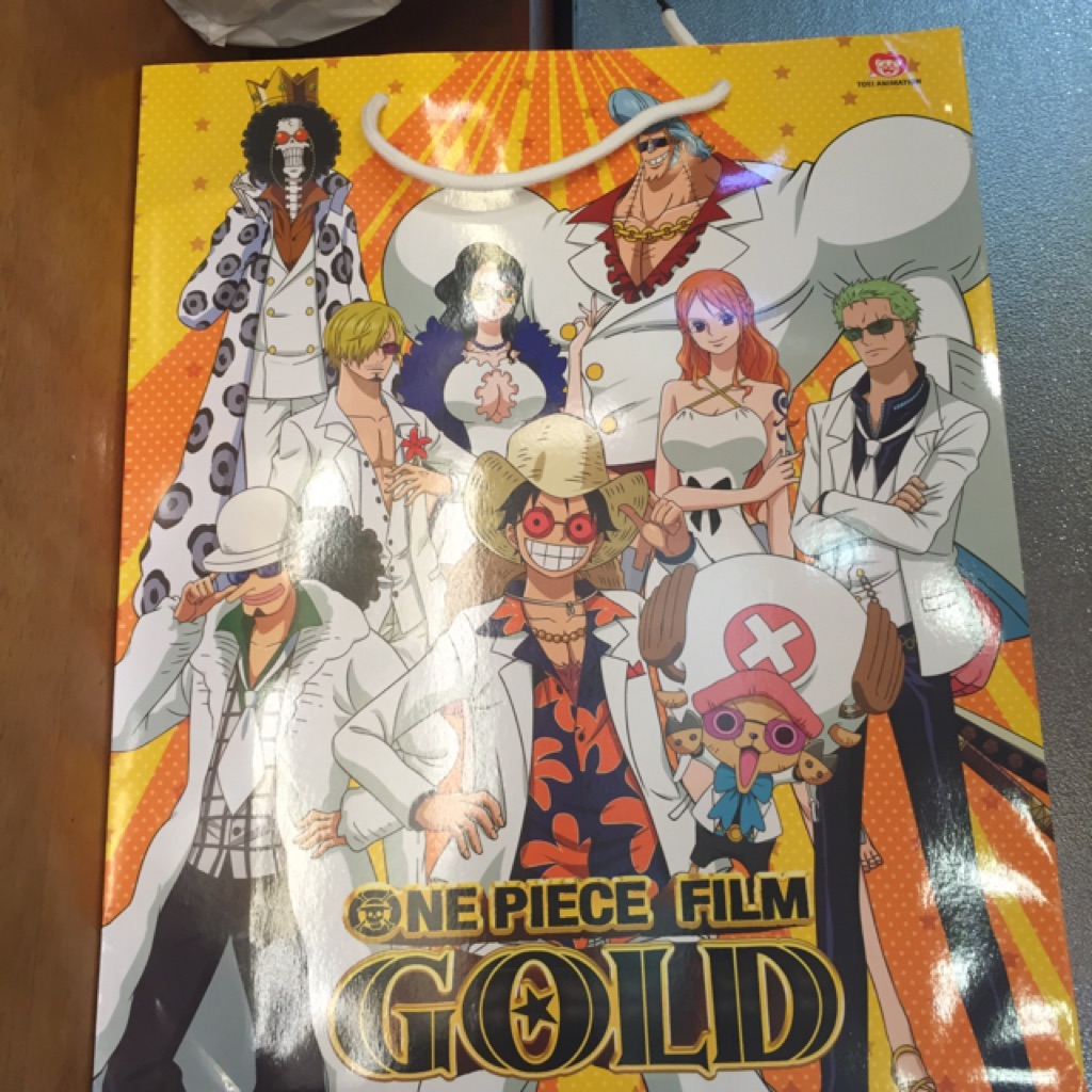 One Piece Film Gold Paper Bag Shopee Singapore