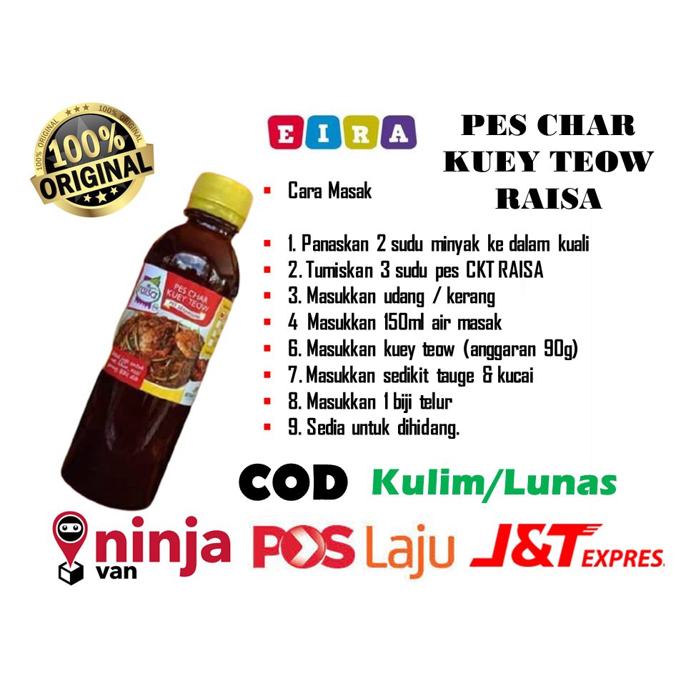 Shop Malaysia Pes Char Kuey Teow Raisa 250ml Pes Ckt Shopee Singapore