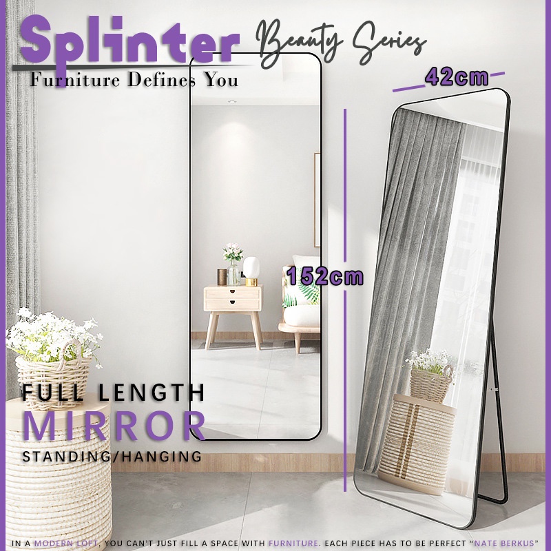 *SG READY STOCK* Full Length Tall Mirror Stand Wall Mount Standing