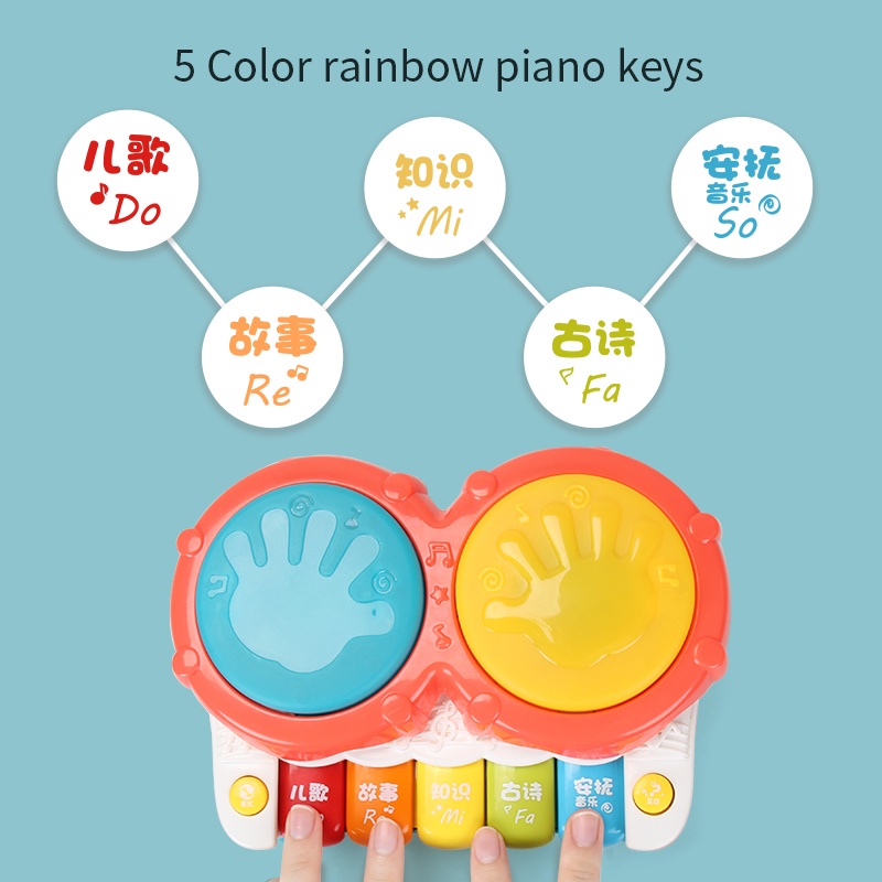 🔥READY STOCK🔥 FS Baby Lullaby Toy Instrument Musical Piano Electronic Organ Toys For Baby With Hand Drum Christmas New Year Kids Gifts – FS >>> top1shop >>> shopee.sg