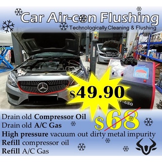 Car Air-Con Flushing | Technologically Cleaning & Flushing | AirCon System Maintenance Carros Centre