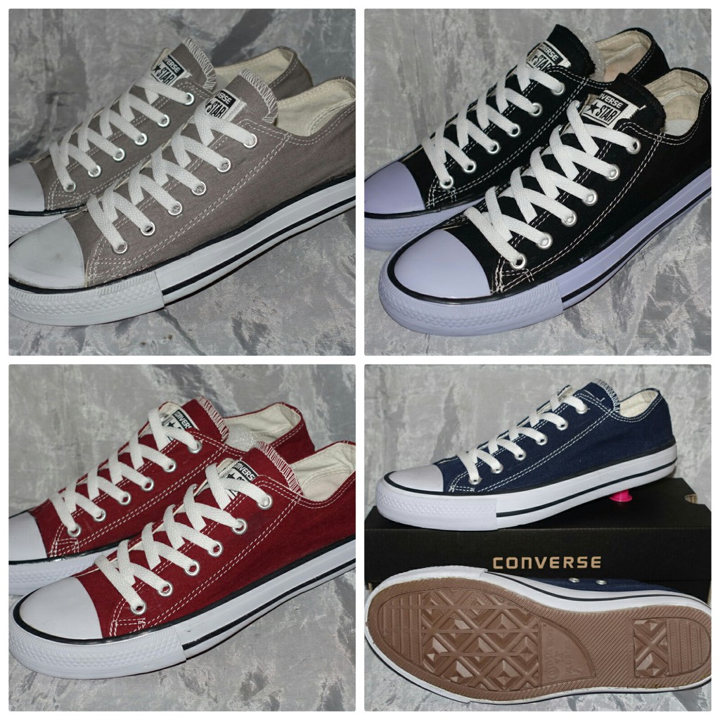 CONVERSE SHOES ALL STAR LOW OX SHORT CLASSIC SIZE 38 39 40 41 42 43 + BOX  (MANUFACTURER GUARANTEED AWAY) | Shopee Singapore