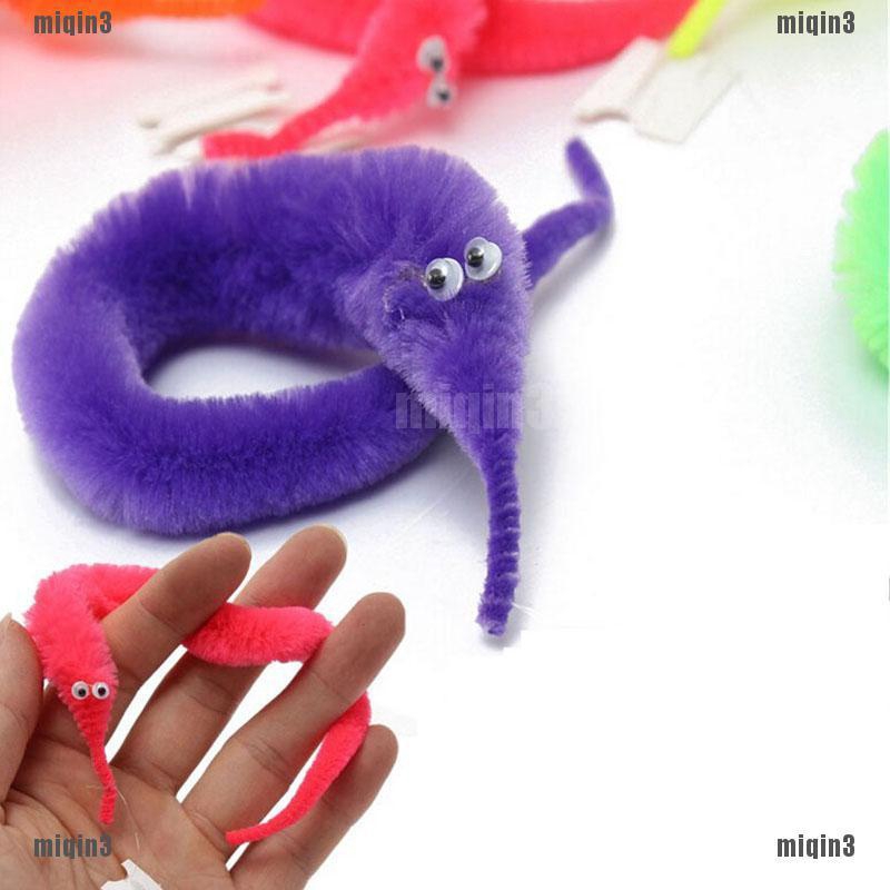 1 RANDOM Worm on a String Magic Wiggly Worms Squirmles Toy Fuzzy Worm 1 PURPLE 