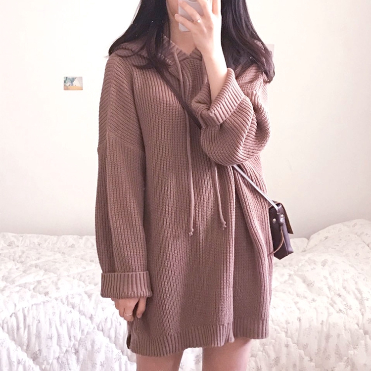 sweater dress korean