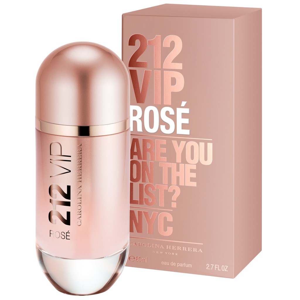 Carolina Herrera 212 Vip Rose Are You In The List Eau De Parfum 80ml Shopee Singapore