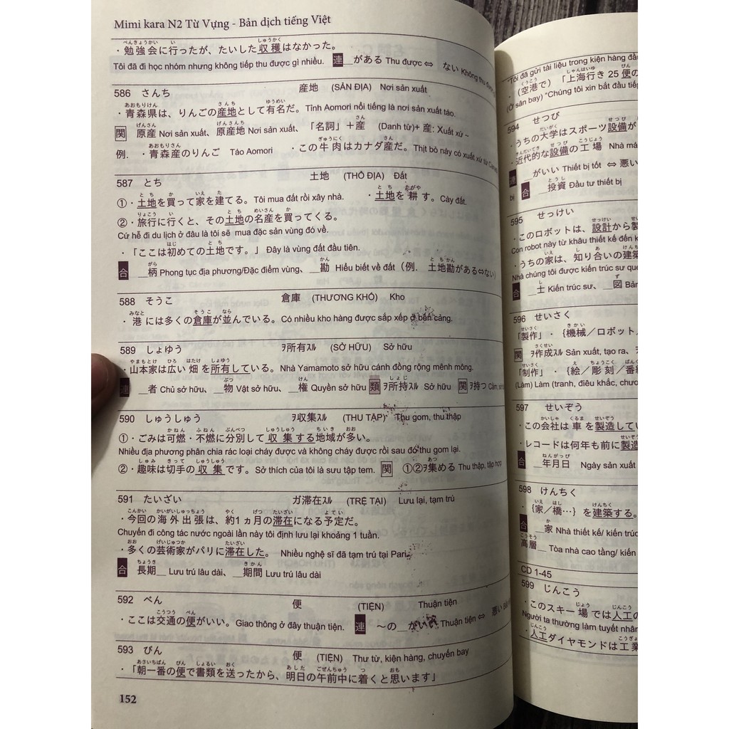 Japanese Book Mimi Kara Oboeru N2 Vocabulary Vietnamese Vamp With Translation Shopee Singapore