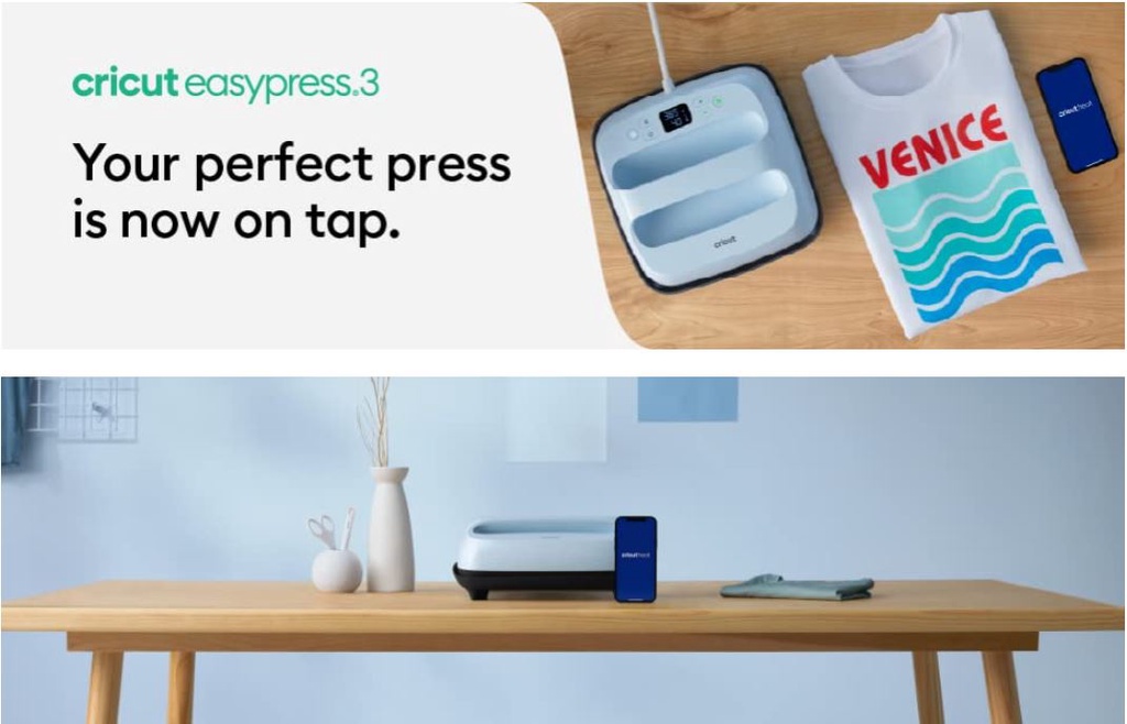 Cricut Easypress 3 9x9 Zen Blue Heat Press AutoShutoff Portable