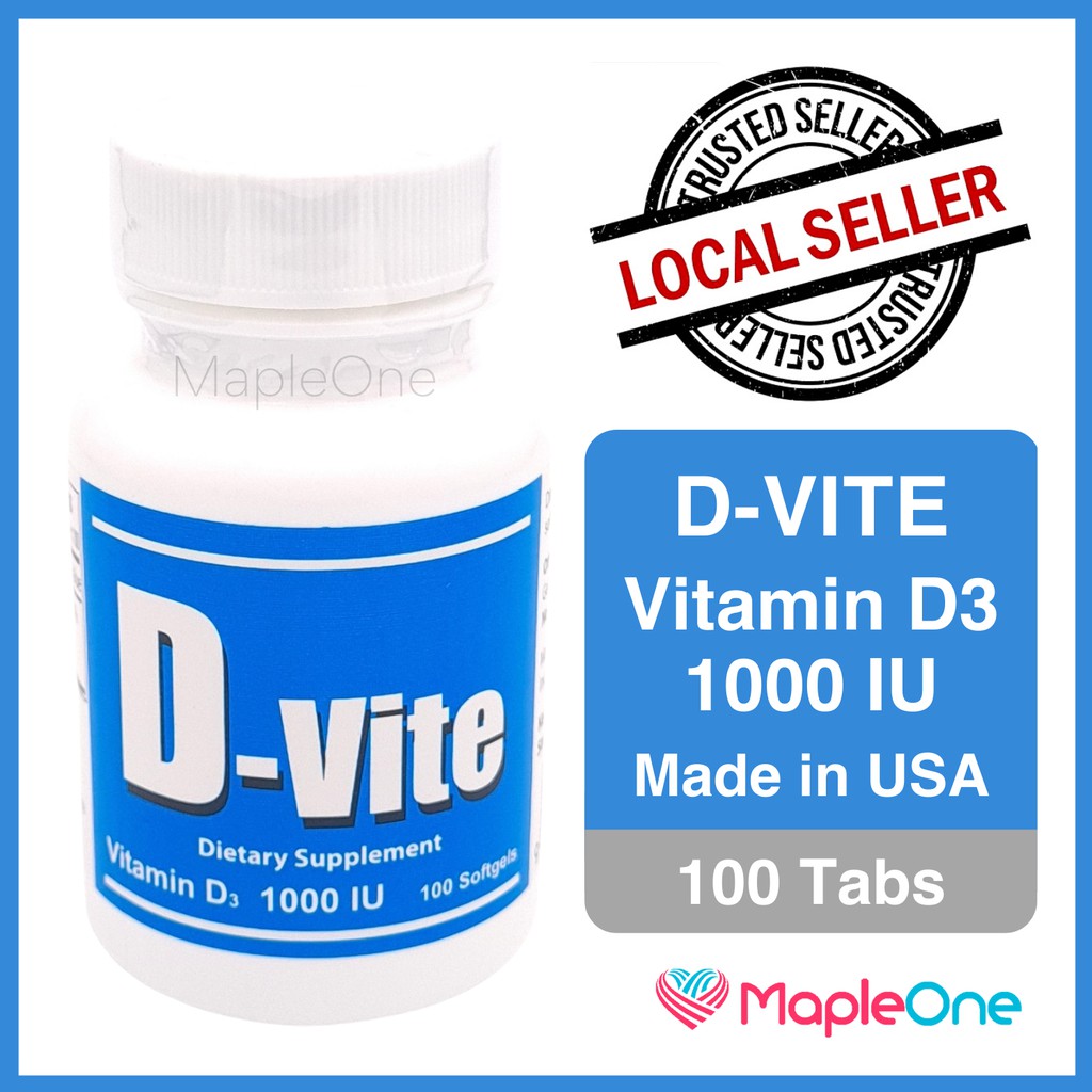 DVite Vitamin D3 1000 IU Multivitamin Supplement Dvite Shopee Singapore