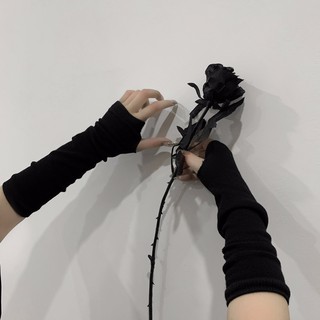 Image of Dark Half Finger Sleeves 225600 Harajuku Punk Wear Gloves Men Women Accessories